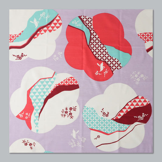 Furoshiki | Ume Docho Rose | 100% coton, 70 cm, fabriqué au Japon | Mashu KYOTO