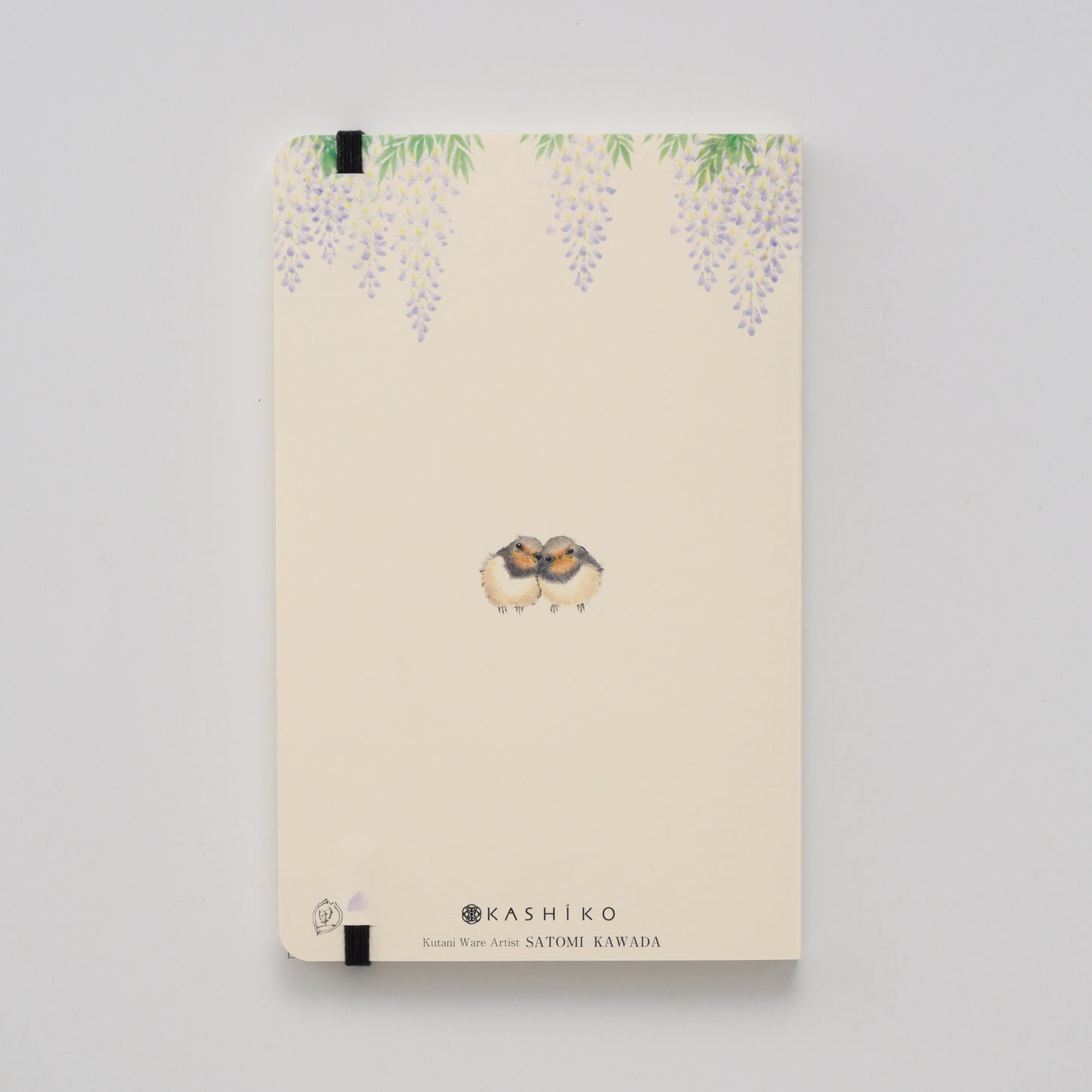 Gift Set: Notebook + Furoshiki Wisteria & Swallow Notebook × Lucky Cat Furoshiki|Made in Japan
