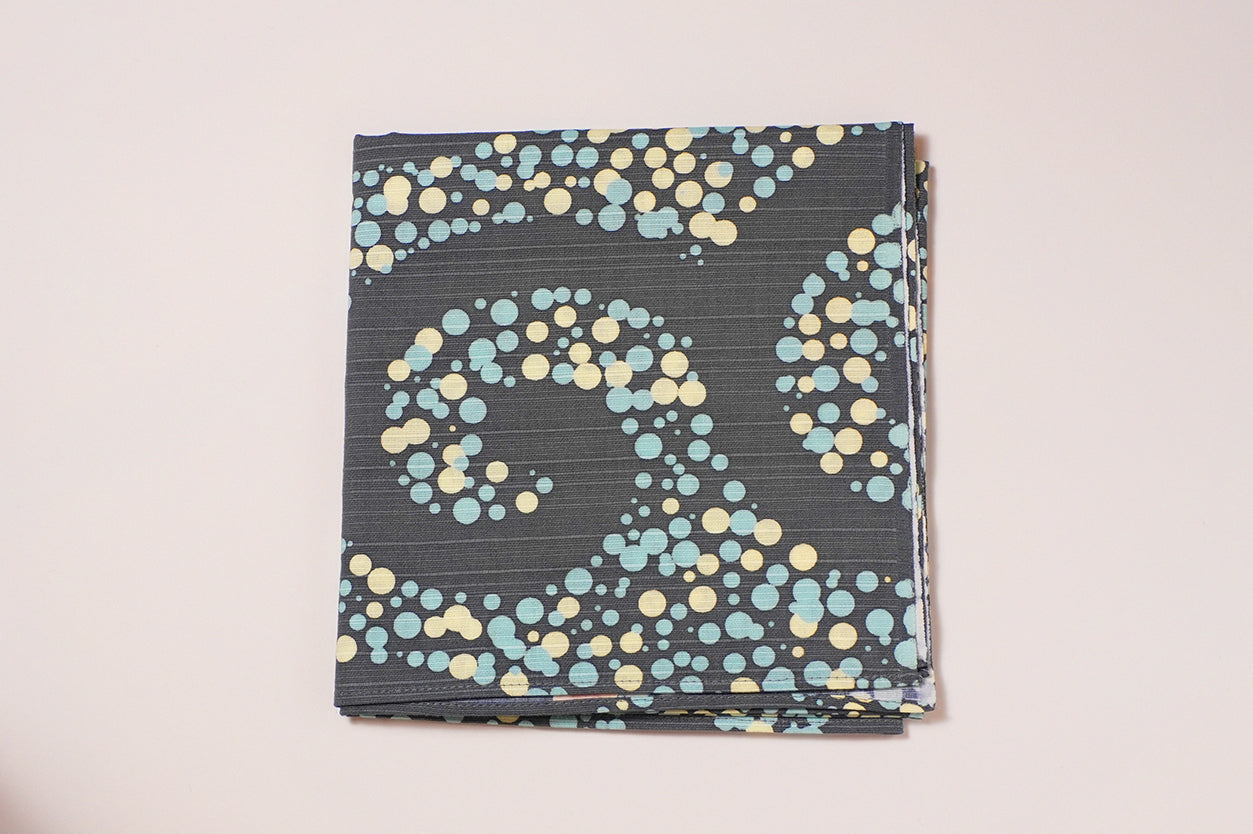 Furoshiki | Arabesque, Gris | 100% coton, 70 cm, fabriqué au Japon | Mashu KYOTO