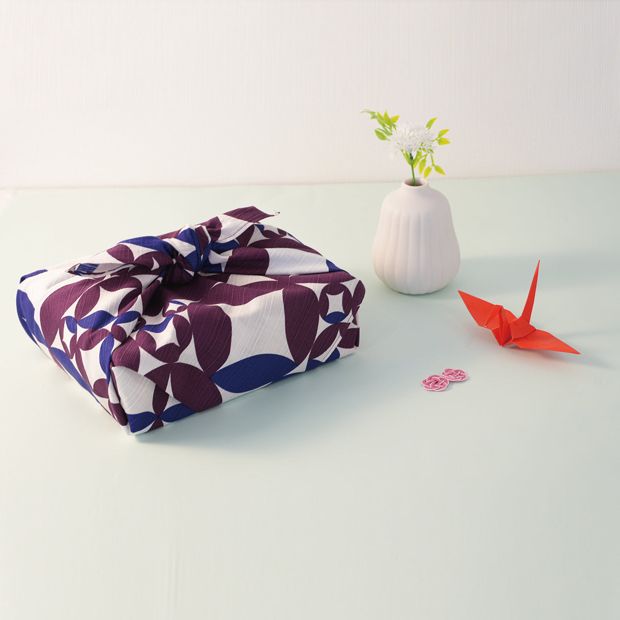 Furoshiki | Shippou Violet | 100% coton, 70 cm, fabriqué au Japon | Mashu KYOTO