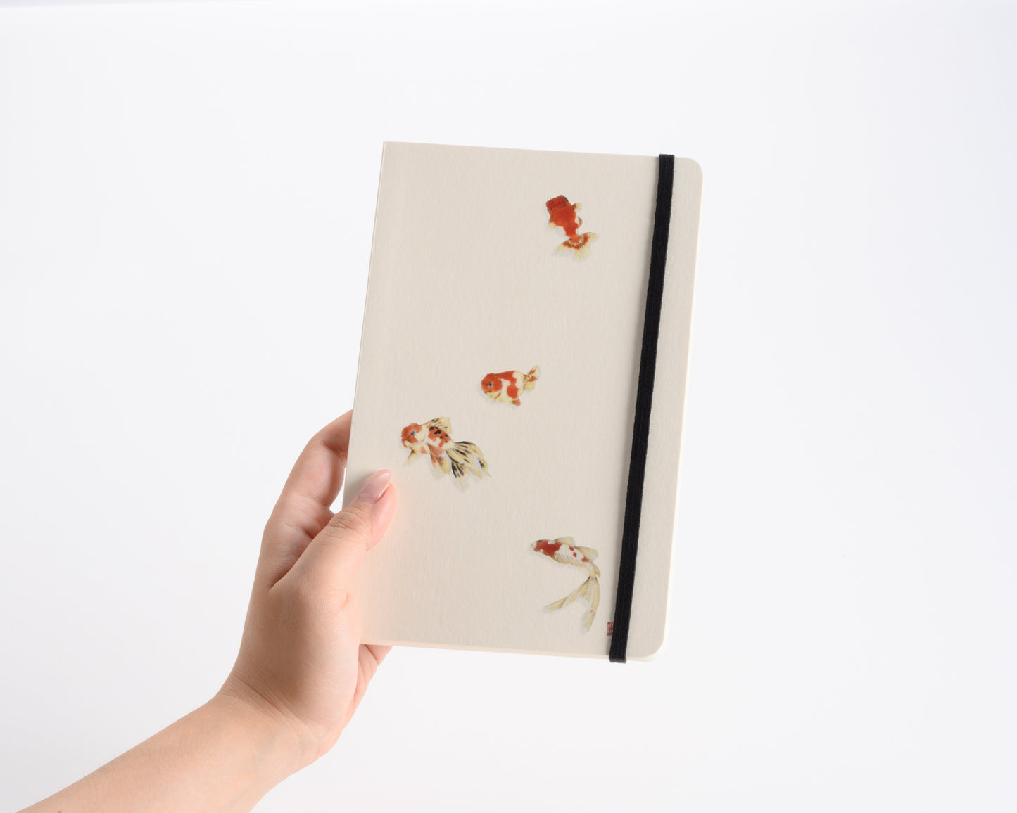 Emballer la fraîcheur des poissons rouges - Coffret cadeau - | Goldfish Note x Goldfish Furoshiki, fabriqué au Japon, parfait comme cadeau