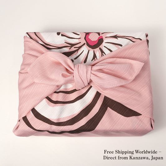 風呂敷|松竹梅 ピンク|綿100%・70cm・日本製|mashu KYOTO