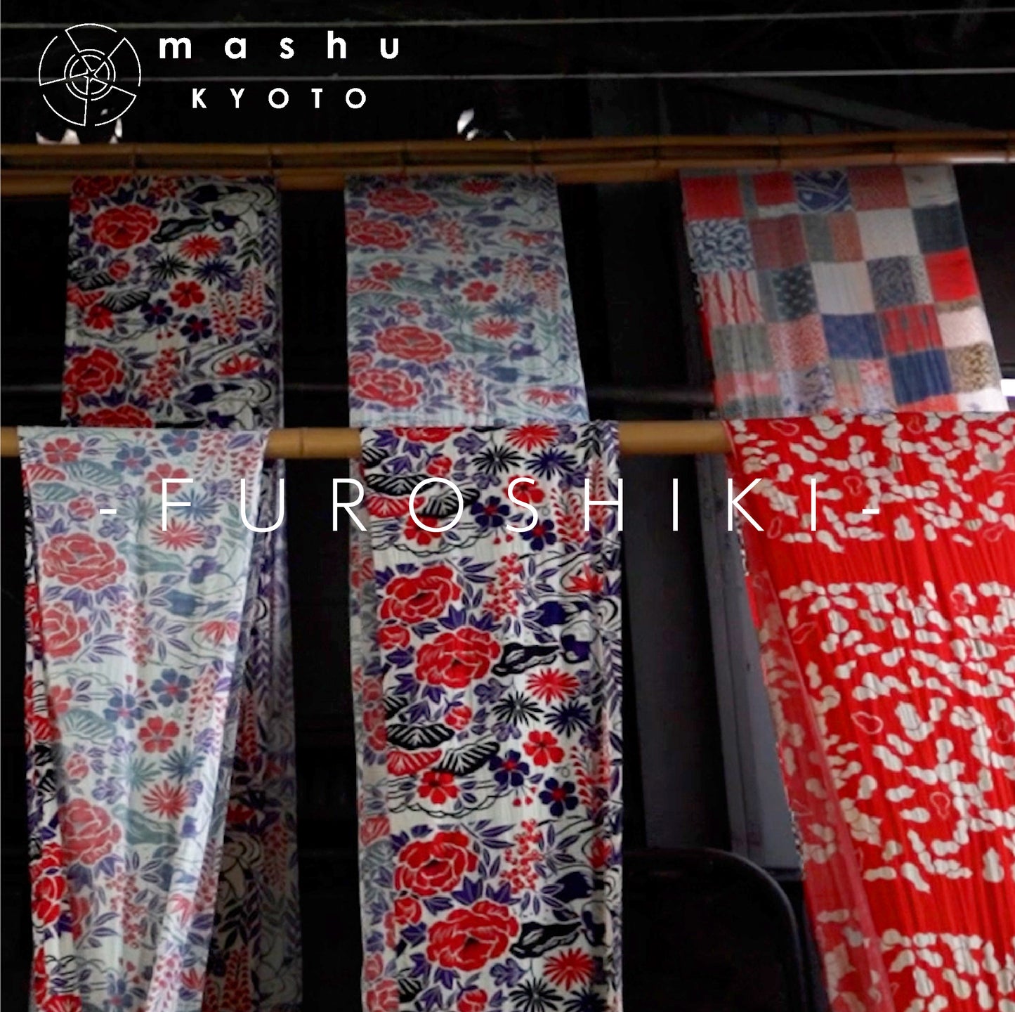 Furoshiki | Kyoto Toys Green | 100% cotton, 70cm, Made in Japan | Mashu KYOTO