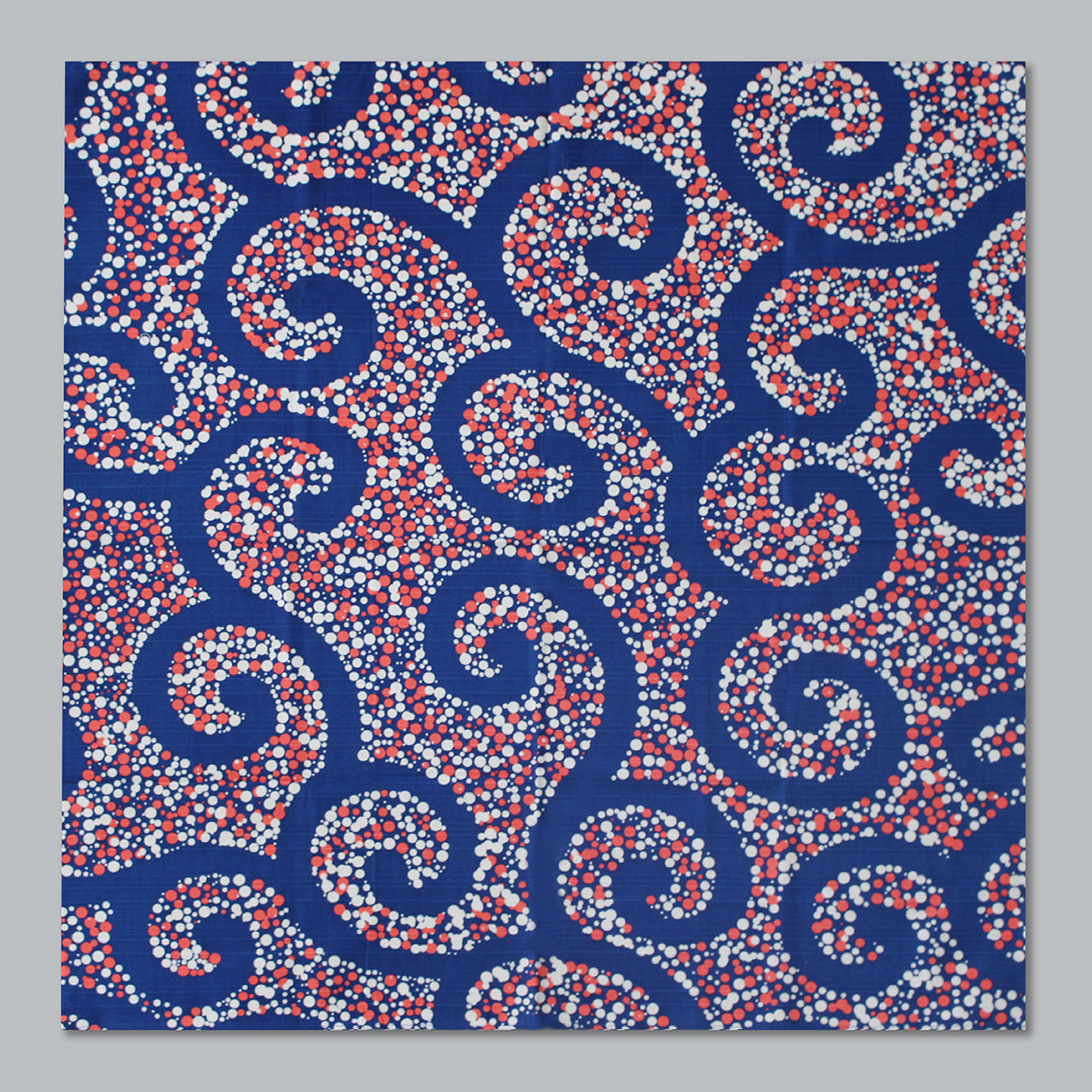 Furoshiki | Arabesque Bleu | 100% coton, 70 cm, fabriqué au Japon | Mashu KYOTO