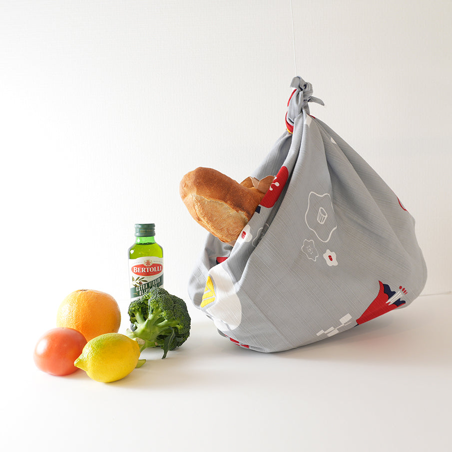 Furoshiki (tissu d'emballage) | Rouge camélia | 100% coton, 90 cm, fabriqué au Japon | Mashu KYOTO