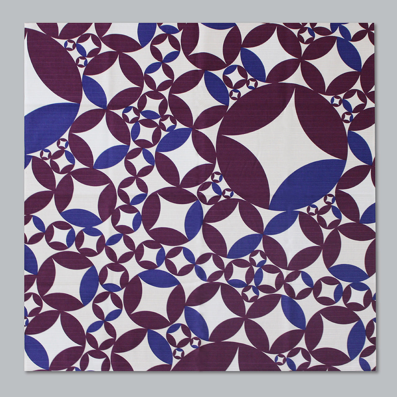 Furoshiki | Shippou Violet | 100% coton, 70 cm, fabriqué au Japon | Mashu KYOTO