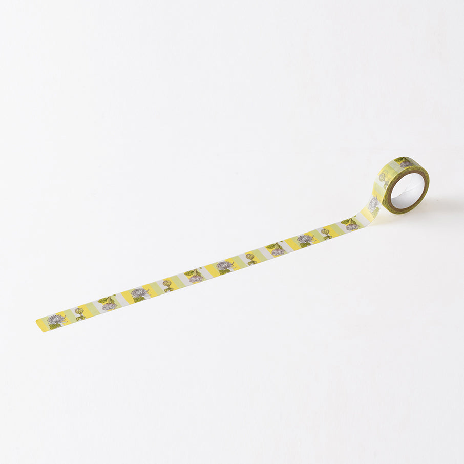 Masking Tape “Chrysanthemum”|Designed by Kutani Ware Artist|KASHIKO Original|Made in Japan