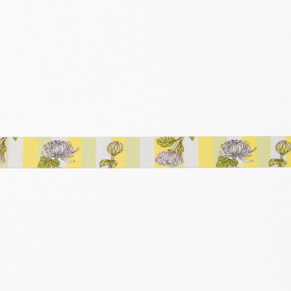 Masking Tape “Chrysanthemum”|Designed by Kutani Ware Artist|KASHIKO Original|Made in Japan