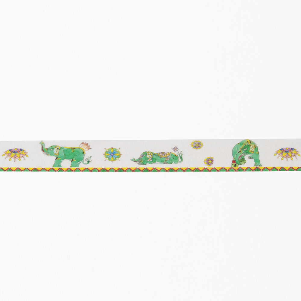 Masking Tape “Sacred Elephant”|Designed by Kutani Ware Artist|KASHIKO Original|Made in Japan