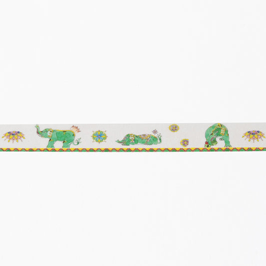 Ruban de masquage "Éléphant Divin" | Conception d'artiste Kutani ware, KASHIKO original, fabriqué au Japon
