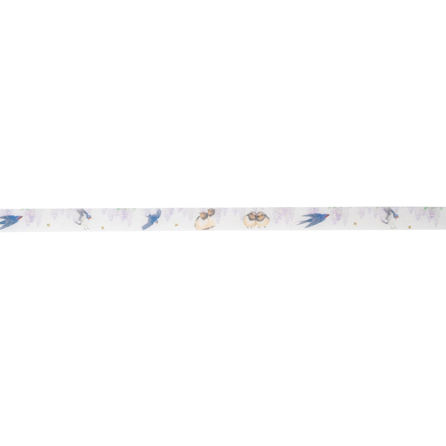 Masking Tape “Wisteria and Swallows”|Designed by Kutani Ware Artist|KASHIKO Original|Made in Japan
