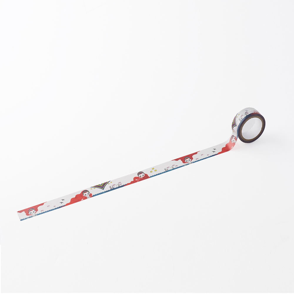 Masking Tape “Sun and Rainbow”|Designed by Kutani Ware Artist|KASHIKO Original|Made in Japan