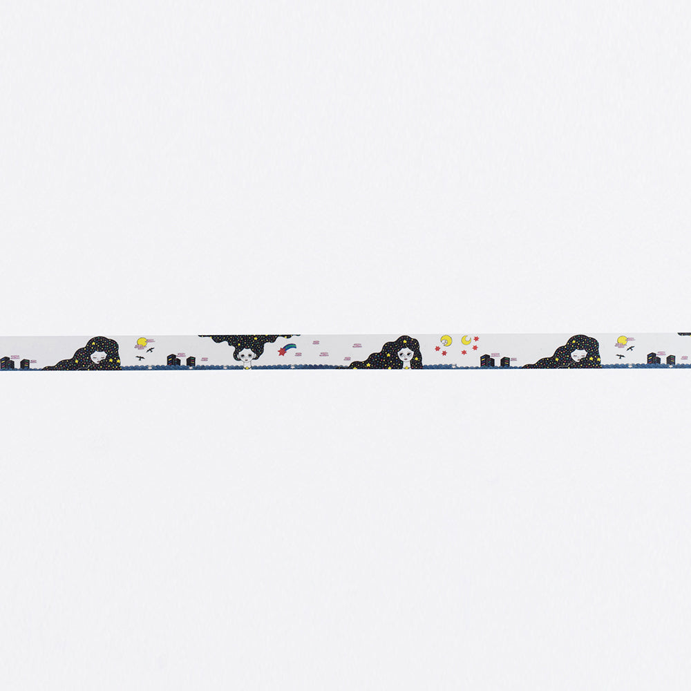Masking Tape “Moon and Stars”|Designed by Kutani Ware Artist|KASHIKO Original|Made in Japan