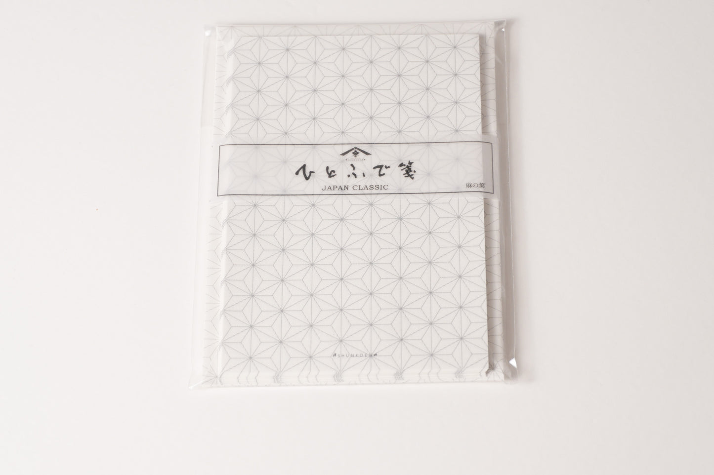 Thank you card and envelope/hemp lea