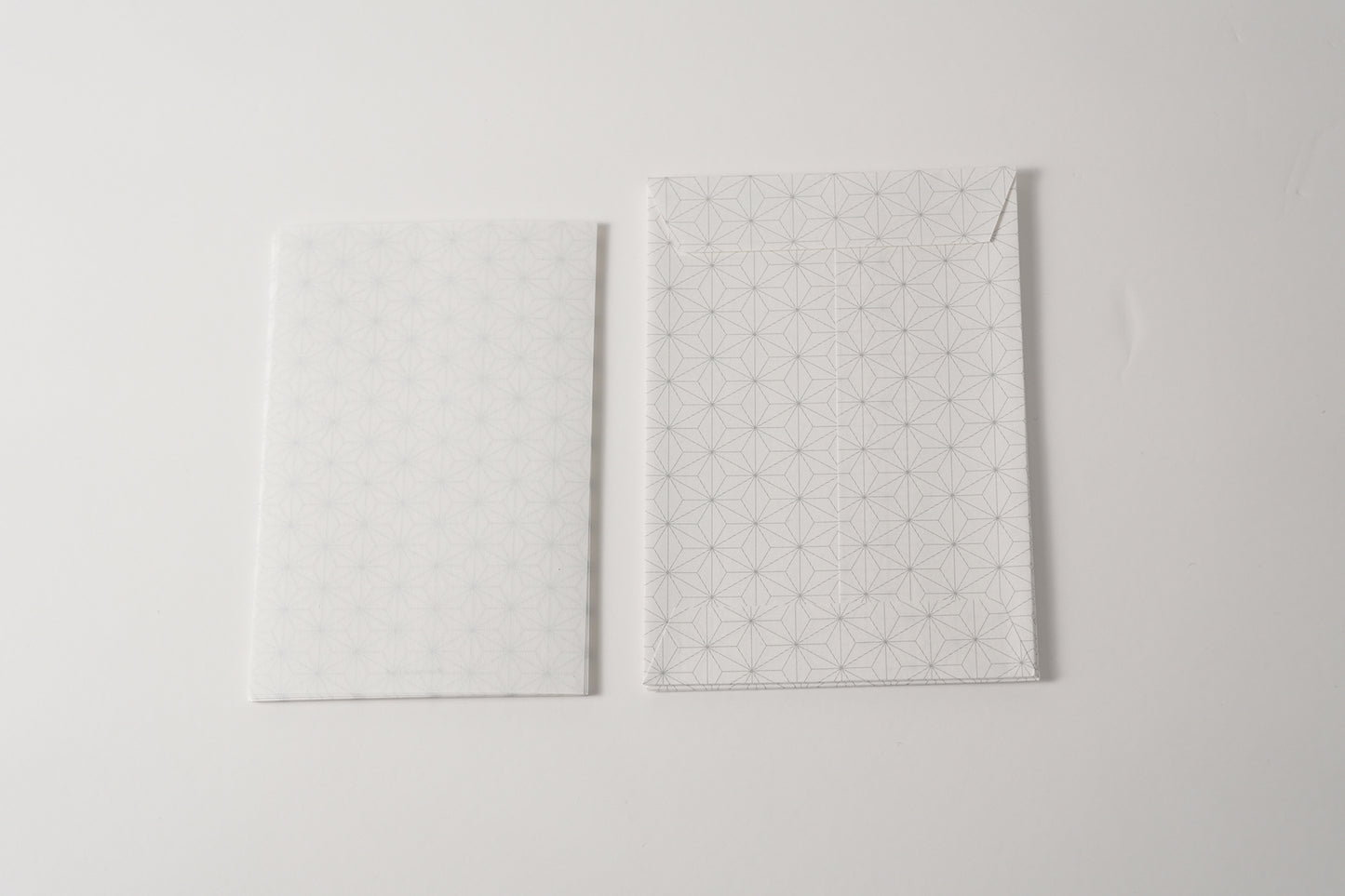 Thank you card and envelope/hemp lea