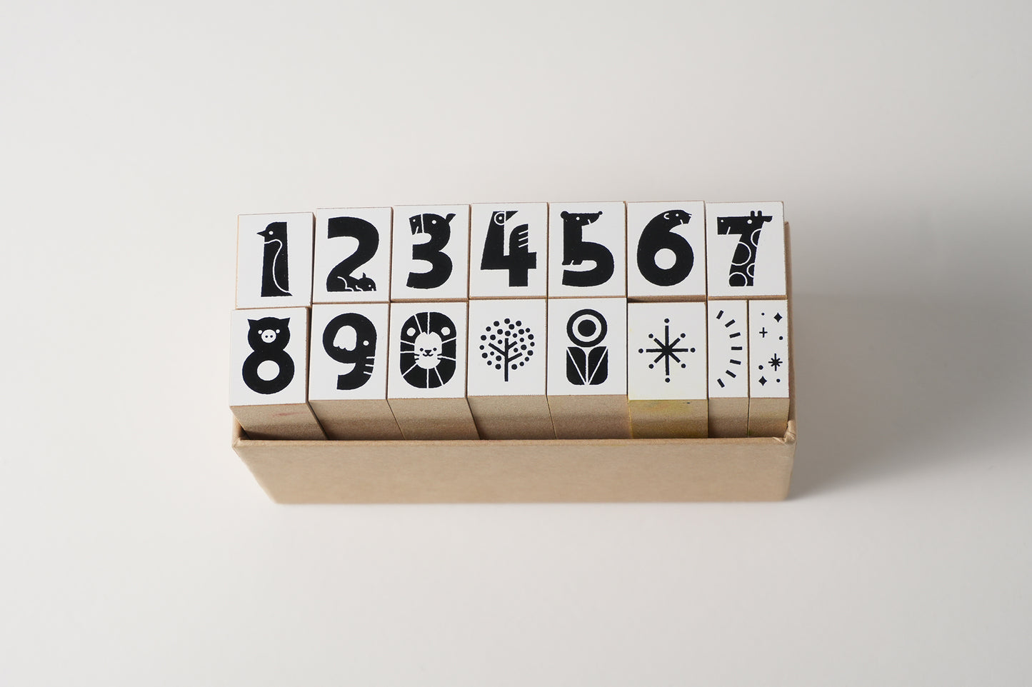 Animal Number Stamps