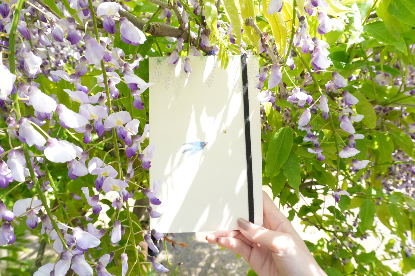 Artist Note Book Wisteria and Swallow /japan/135mm×210mm/192Pages