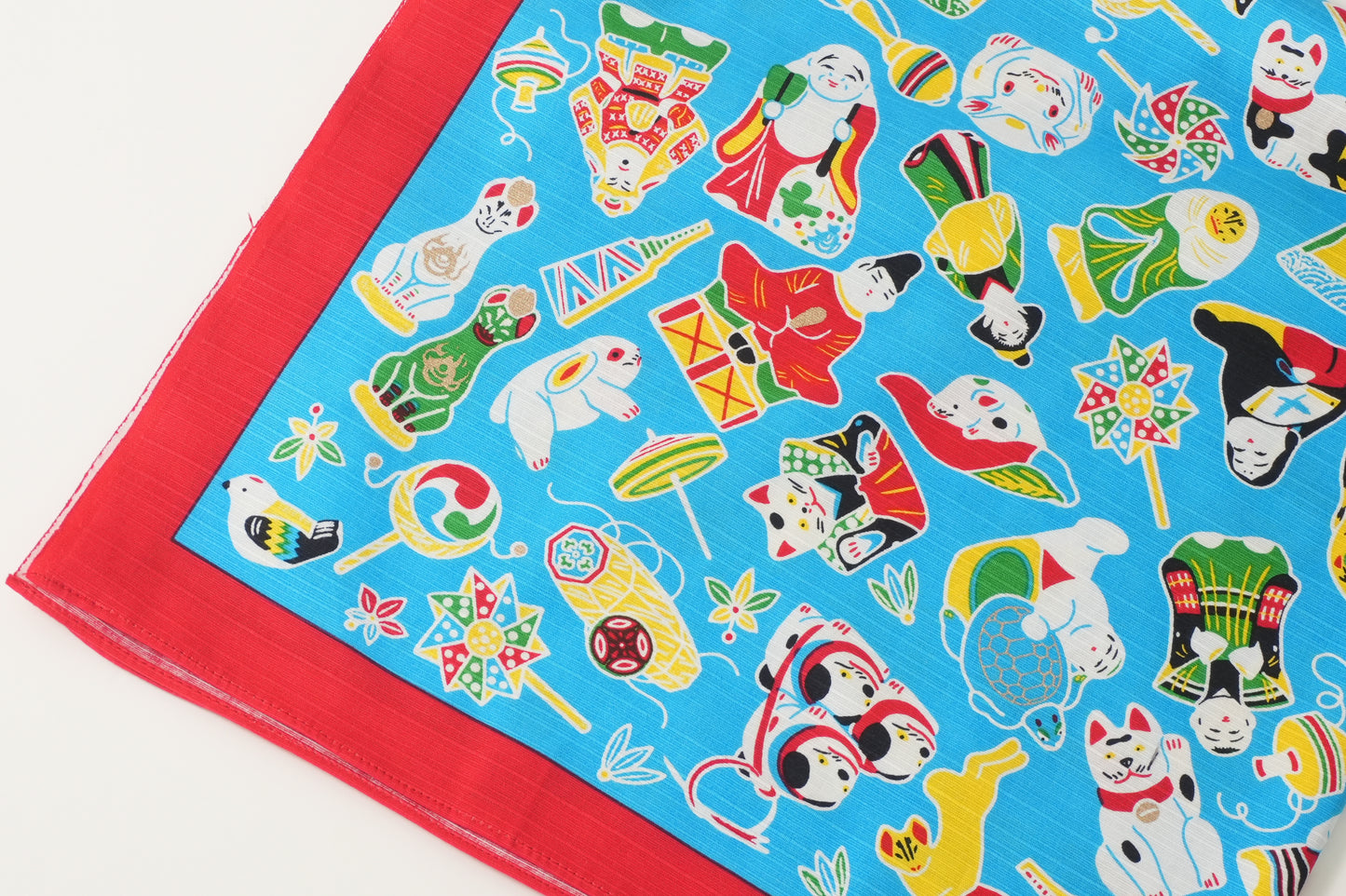 Furoshiki | Kyoto Toys Blue | 100% cotton, 70cm, Made in Japan | Mashu KYOTO