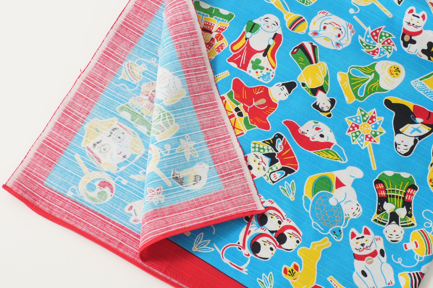Furoshiki | Kyoto Toys Blue | 100% cotton, 70cm, Made in Japan | Mashu KYOTO