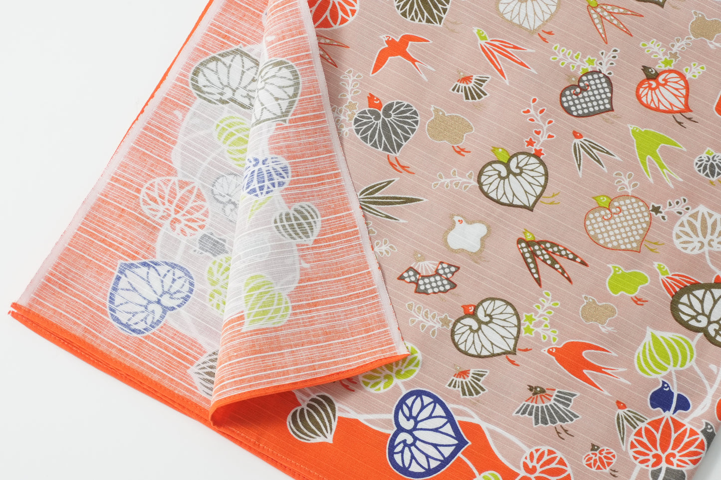 Furoshiki | Mitate Aoi Sencho Pink | 100% cotton, 70cm, Made in Japan | Mashu KYOTO