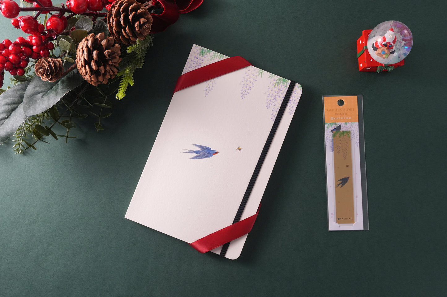 Artist Notebook + Gold Leaf Bookmark Set | Kutani Ware Artist Satomi Kawada