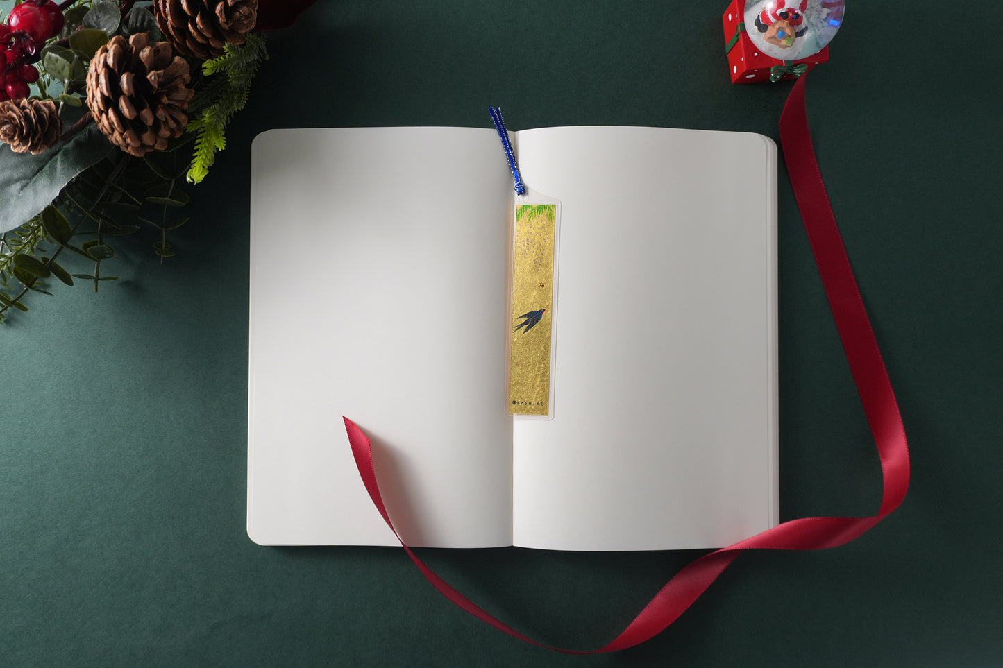Artist Notebook + Gold Leaf Bookmark Set | Kutani Ware Artist Satomi Kawada