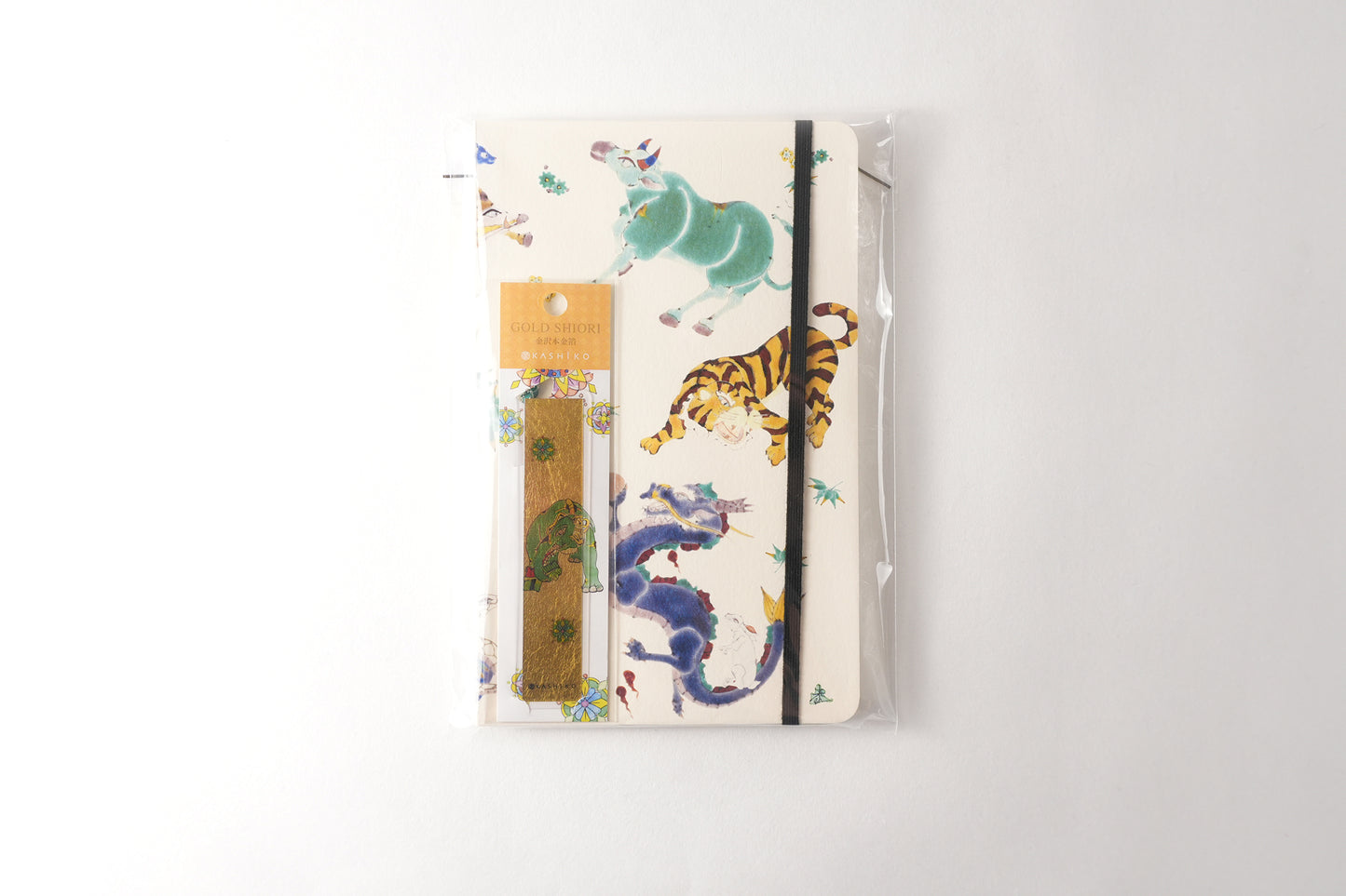 Artist Notebook + Gold Leaf Bookmark Set | Kutani Ware Artist Yasushi Yamachika
