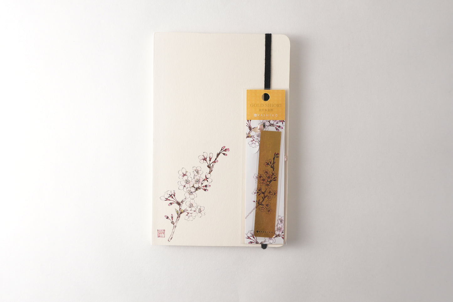 Artist Notebook + Gold Leaf Bookmark Set | Kutani Ware Artist Yukika Shibata