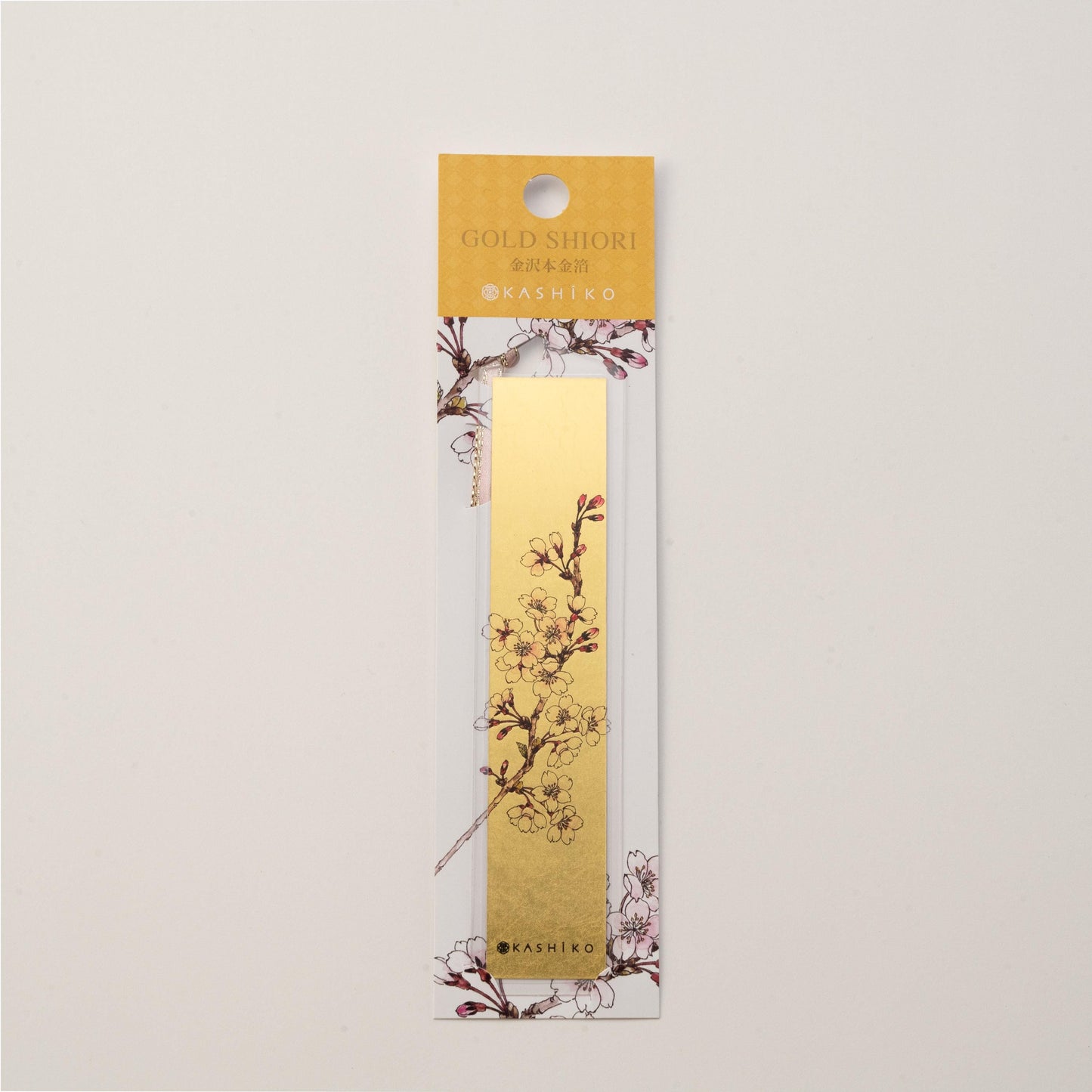 "GOLD SHIORI〈桜〉|金沢箔しおり・九谷焼作家デザイン・日本製 "