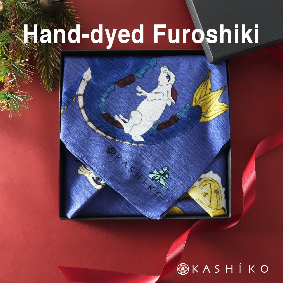 Holiday Hand-dyed Furoshiki