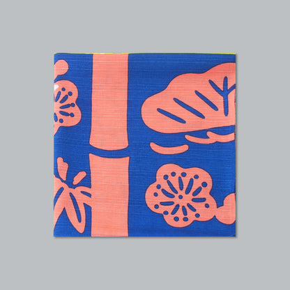 Furoshiki | Tsurukame coloré | 100% coton, 90 cm, fabriqué au Japon | Mashu KYOTO