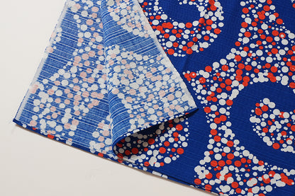 Furoshiki | Arabesque Bleu | 100% coton, 70 cm, fabriqué au Japon | Mashu KYOTO