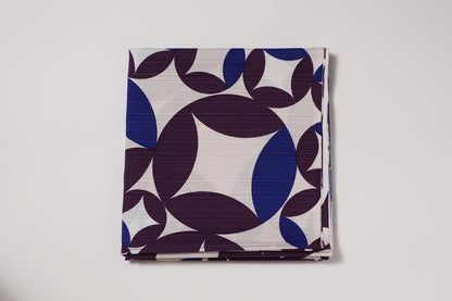 Furoshiki | Shippou Violet | 100% coton, 70 cm, fabriqué au Japon | Mashu KYOTO