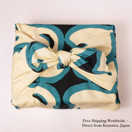 風呂敷｜千鳥 青｜綿100％・70cm・日本製｜mashu KYOTO