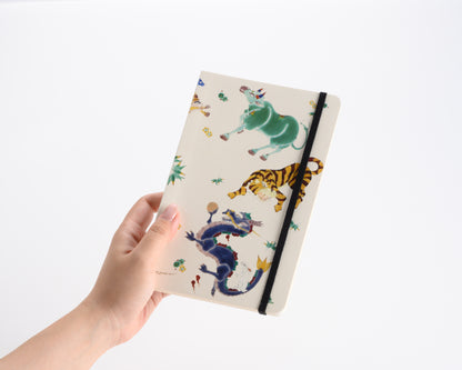 Artist Notebook + Gold Leaf Bookmark Set | Kutani Ware Artist Yasushi Yamachika