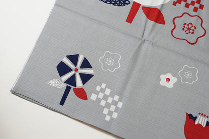 Furoshiki (tissu d'emballage) | Rouge camélia | 100% coton, 90 cm, fabriqué au Japon | Mashu KYOTO 