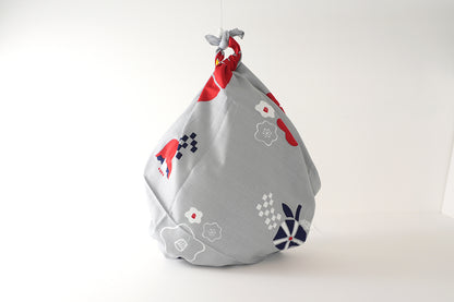 Furoshiki (tissu d'emballage) | Rouge camélia | 100% coton, 90 cm, fabriqué au Japon | Mashu KYOTO 