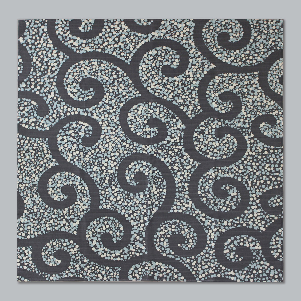 Furoshiki | Arabesque, Gris | 100% coton, 70 cm, fabriqué au Japon | Mashu KYOTO