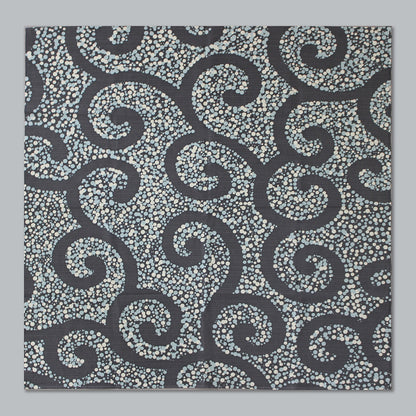 Furoshiki | Arabesque, Gris | 100% coton, 70 cm, fabriqué au Japon | Mashu KYOTO