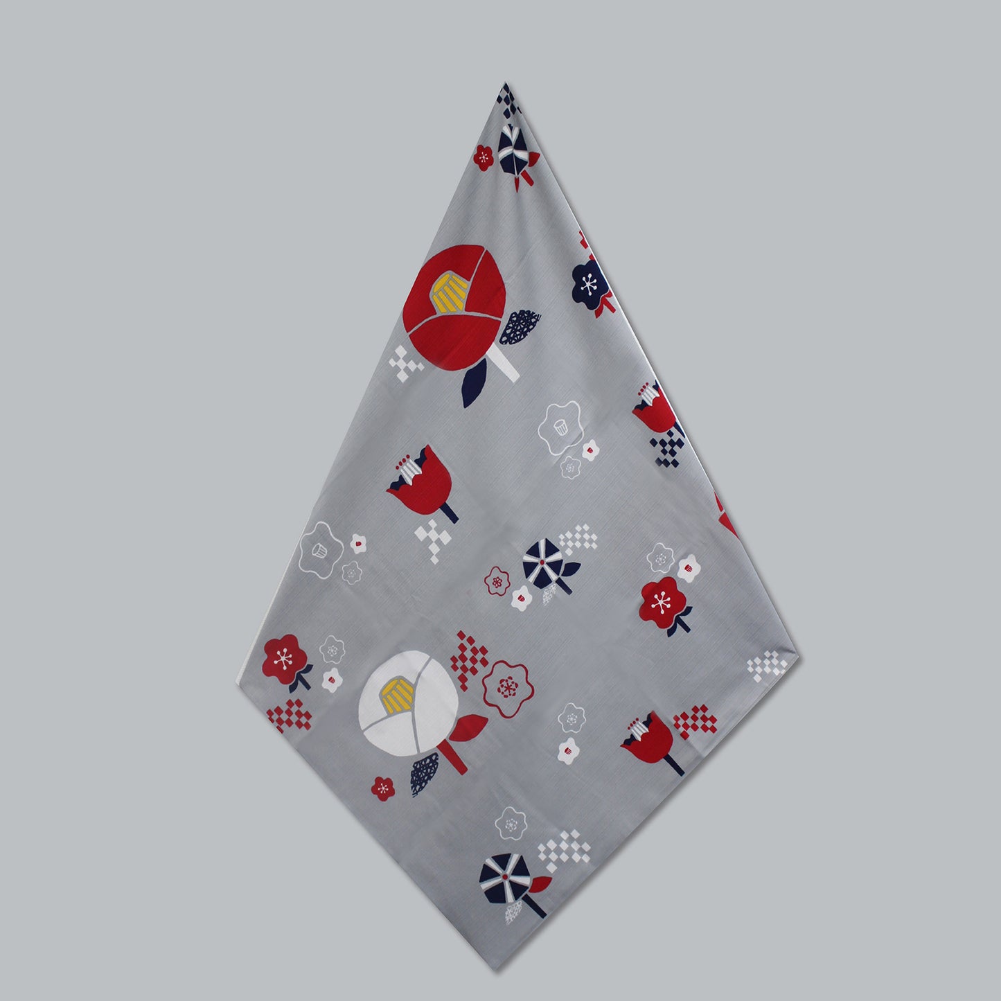 Furoshiki (wrapping cloth) | Camellia Red | 100% Cotton, 90cm, Made in Japan | mashu KYOTO