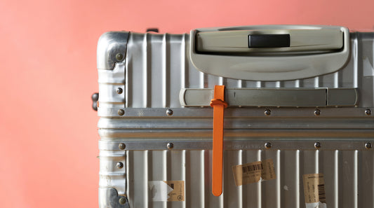 Étiquette en caoutchouc – Taille S – Bleu indigo