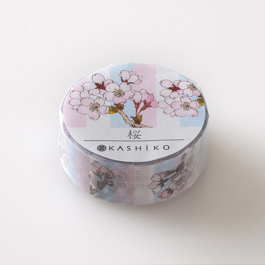 Masking Tape “Sakura”｜Designed by Kutani Ware Artist｜KASHIKO Original｜Made in Japan