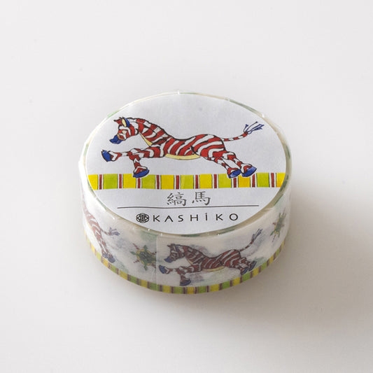 Masking Tape “Zebra”｜Designed by Kutani Ware Artist｜KASHIKO Original｜Made in Japan