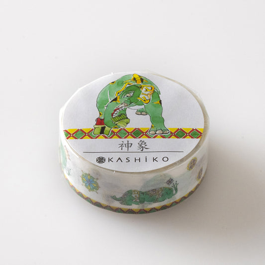 Masking Tape “Sacred Elephant”｜Designed by Kutani Ware Artist｜KASHIKO Original｜Made in Japan
