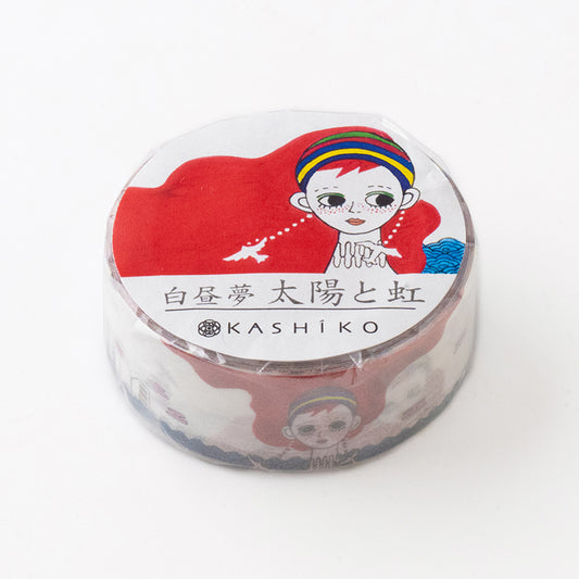 Masking Tape “Sun and Rainbow”｜Designed by Kutani Ware Artist｜KASHIKO Original｜Made in Japan