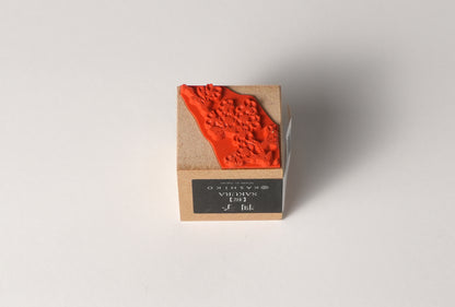 Stamp “Sakura”｜Design by Kutani Ware Artist Yukika Shibata｜Wooden Handle｜Made in Japan