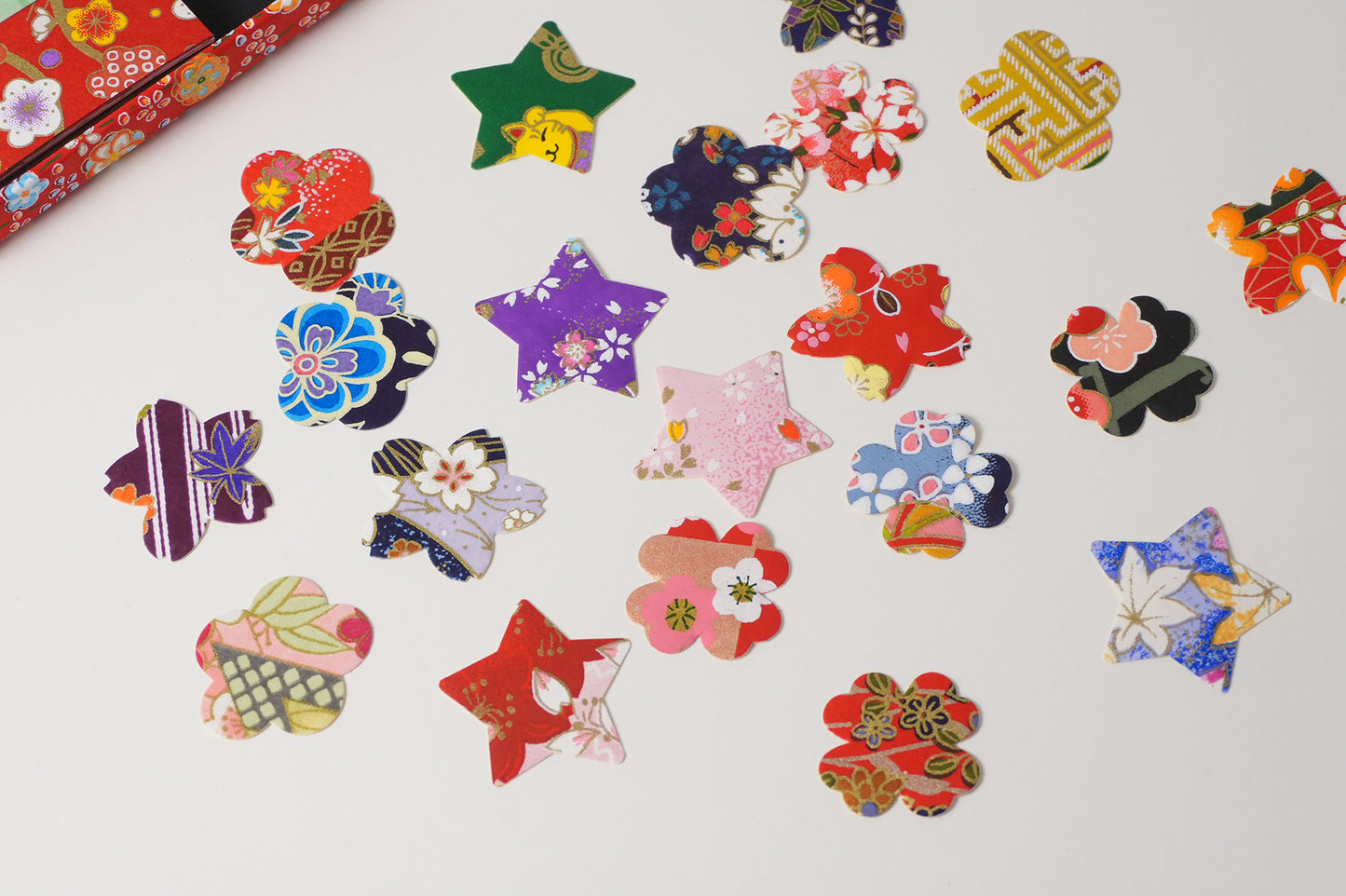 Chiyogami Origami/Sticker Set