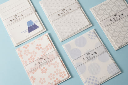 Thank you card and envelope/wave
