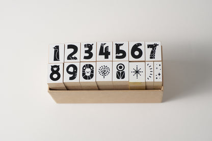 Animal Number Stamps