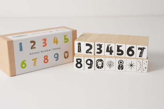 Animal Number Stamps